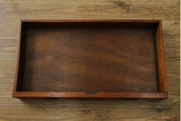 中古　マホガニー材　アンティーク調の優美な両袖デスク　(R-089432)