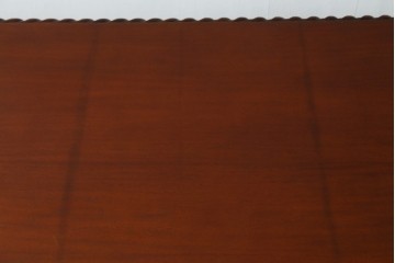 中古　マホガニー材　アンティーク調の優美な両袖デスク　(R-089432)
