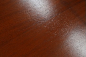 中古　マホガニー材　アンティーク調の優美な両袖デスク　(R-089432)