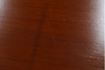 中古　マホガニー材　アンティーク調の優美な両袖デスク　(R-089432)