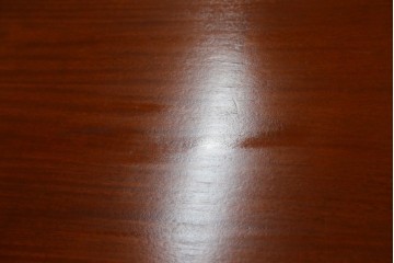 中古　マホガニー材　アンティーク調の優美な両袖デスク　(R-089432)