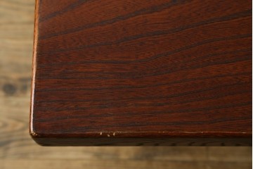 和製ヴィンテージ　欅材　囲炉裏　木目を生かした端正な囲炉裏テーブル　(R-089443)