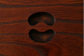 和製ヴィンテージ　欅材　囲炉裏　木目を生かした端正な囲炉裏テーブル　(R-089443)