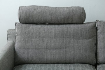 中古　ACTUS(アクタス)取扱い　eilersen(アイラーセン)　GROUP-E MELLOW(メロー)　ストリームラインソファ(STREAMLINESOFA)　ヘッドレスト付き2人掛けソファとオットマンのセット　(R-089444)