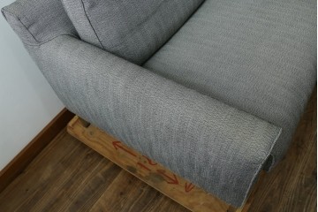 中古　ACTUS(アクタス)取扱い　eilersen(アイラーセン)　GROUP-E MELLOW(メロー)　ストリームラインソファ(STREAMLINESOFA)　ヘッドレスト付き2人掛けソファとオットマンのセット　(R-089444)