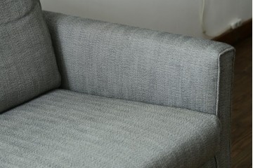 中古　ACTUS(アクタス)取扱い　eilersen(アイラーセン)　GROUP-E MELLOW(メロー)　ストリームラインソファ(STREAMLINESOFA)　ヘッドレスト付き2人掛けソファとオットマンのセット　(R-089444)