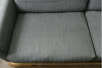 中古　ACTUS(アクタス)取扱い　eilersen(アイラーセン)　GROUP-E MELLOW(メロー)　ストリームラインソファ(STREAMLINESOFA)　ヘッドレスト付き2人掛けソファとオットマンのセット　(R-089444)