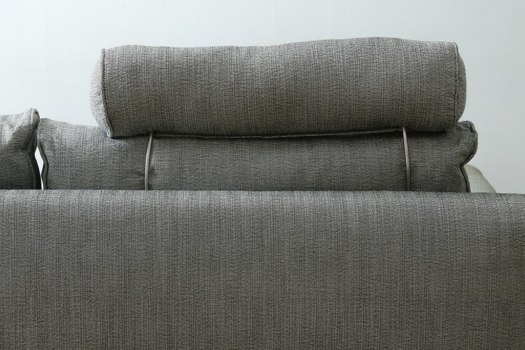 中古　ACTUS(アクタス)取扱い　eilersen(アイラーセン)　GROUP-E MELLOW(メロー)　ストリームラインソファ(STREAMLINESOFA)　ヘッドレスト付き2人掛けソファとオットマンのセット　(R-089444)