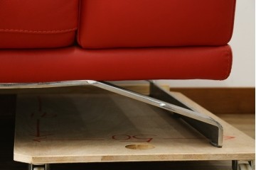 中古　美品　Domicil(ドミシール)　ゆったりとくつろげる2人掛けソファ　定価約46万円　(R-089449)