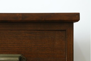 和製ヴィンテージ　天板ヒノキ材　使い勝手の良い桐箪笥ローチェスト　(R-089450)