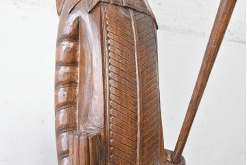  新古品　バリ島　特注製作品　高さ約2mのシガーストアインディアンの大型オブジェ　(R-089465)