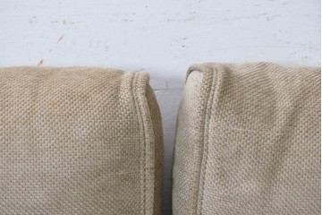中古　カリモク家具(karimoku)　ナラ材　リクライニング機能付き　ナチュラルテイストなソファとオットマン2個のセット　(R-089475)