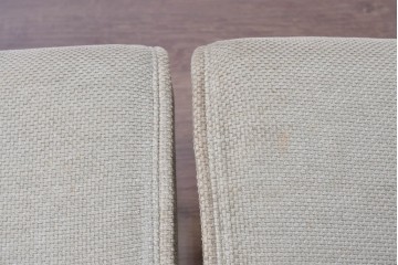 中古　カリモク家具(karimoku)　ナラ材　リクライニング機能付き　ナチュラルテイストなソファとオットマン2個のセット　(R-089475)