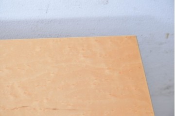 中古　島本家具工芸　バーズアイ　天板が美しく浮き上がって見える5段チェスト　(R-089479)