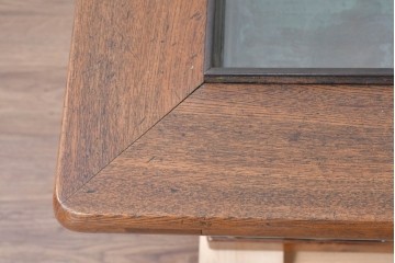 和製アンティーク　欅(ケヤキ)材　力強い木目を楽しめる関西火鉢　(R-089480)