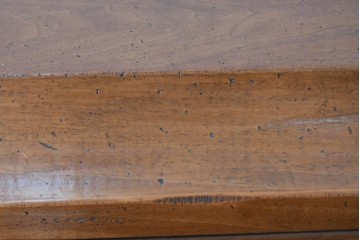 中古　アメリカ高級輸入家具　象嵌入りのシリンダートップライティングビューロー　(R-089482)
