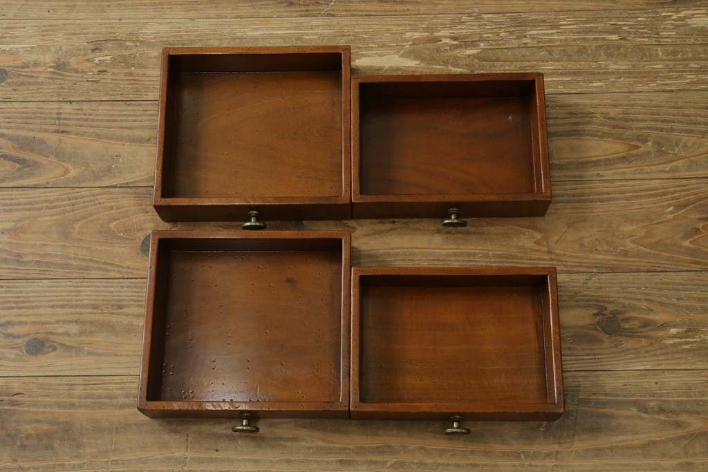 中古　アメリカ高級輸入家具　象嵌入りのシリンダートップライティングビューロー　(R-089482)