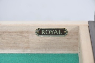 中古　希少な廃番品　maruni(マルニ木工)　地中海ロイヤルシリーズ(ROYAL)　重厚で品格のある両袖机　定価約56万円　(R-089484)