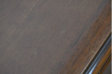 中古　希少な廃番品　maruni(マルニ木工)　地中海ロイヤルシリーズ(ROYAL)　重厚で品格のある両袖机　定価約56万円　(R-089484)
