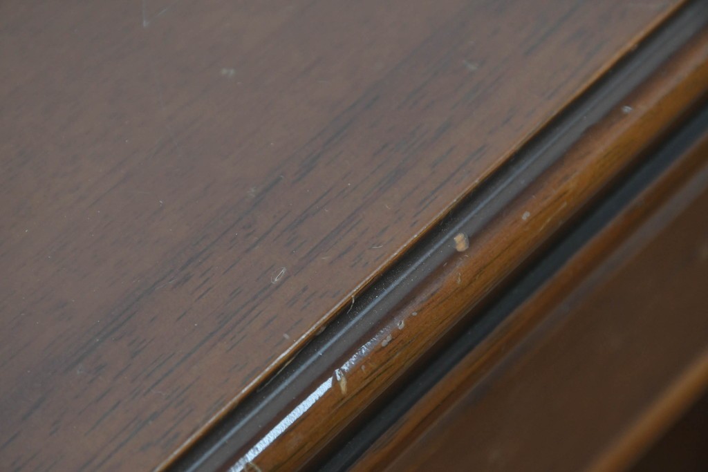 中古　希少な廃番品　maruni(マルニ木工)　地中海ロイヤルシリーズ(ROYAL)　重厚で品格のある両袖机　定価約56万円　(R-089484)