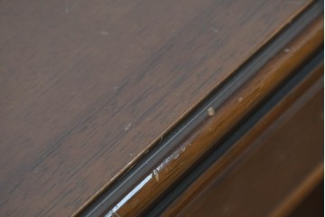 中古　希少な廃番品　maruni(マルニ木工)　地中海ロイヤルシリーズ(ROYAL)　重厚で品格のある両袖机　定価約56万円　(R-089484)