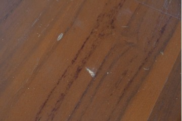 中古　希少な廃番品　チーク無垢材　SCANTEAK(スキャンティーク)　広々とした天板が魅力のダイニングテーブル　(R-089491)