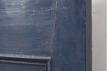 イギリスヴィンテージ建具　特大!!　高さ2.5m　ブルーカラーがお洒落な両開き扉2枚(1対)セット　(R-089497)