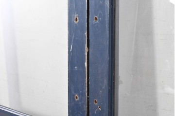 イギリスヴィンテージ建具　特大!!　高さ2.5m　ブルーカラーがお洒落な両開き扉2枚(1対)セット　(R-089497)