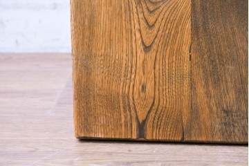 中古　特大!!　栓無垢材　幅3メートルの圧巻のスケールを誇るテーブルトップ　制作費約60万円　(R-089502)