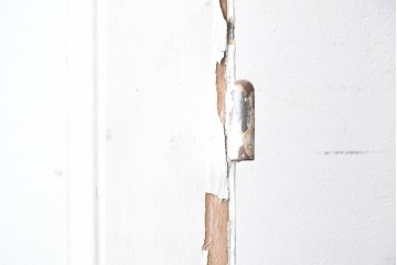 イギリスアンティーク建具　1920年頃　特大!!　高さ約2.4mのペイントドア1枚　(R-089503)