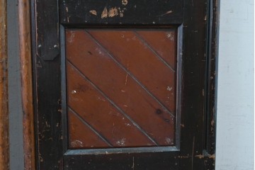 イギリスアンティーク建具　特大!!　高さ約2.4m　取っ手の意匠がクラシカルな両開きドア2枚(1対)セット　(R-089506)