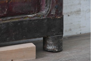 ヴィンテージ建具　モロッコ　特大!!　高さ約2.4m　オリエンタルな雰囲気漂う両開きドア2枚(1対)セット　(R-089507)