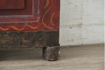 ヴィンテージ建具　モロッコ　特大!!　高さ約2.5m　異国情緒漂う幾何学模様の両開きドア2枚(1対)セット　(R-089508)