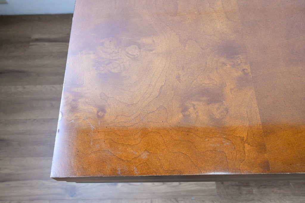 中古　アメリカ最高級ブランド　Century Furniture(センチュリー・ファニチャー)　曲線的な脚部が印象的なエクステンションテーブル　定価約220万円　(R-089514)