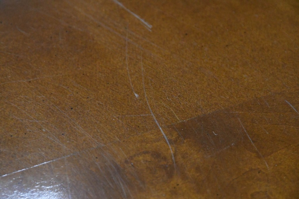 中古　アメリカ最高級ブランド　Century Furniture(センチュリー・ファニチャー)　曲線的な脚部が印象的なエクステンションテーブル　定価約220万円　(R-089514)