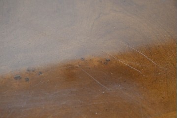 中古　アメリカ最高級ブランド　Century Furniture(センチュリー・ファニチャー)　曲線的な脚部が印象的なエクステンションテーブル　定価約220万円　(R-089514)