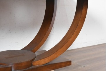 中古　アメリカ最高級ブランド　Century Furniture(センチュリー・ファニチャー)　曲線的な脚部が印象的なエクステンションテーブル　定価約220万円　(R-089514)