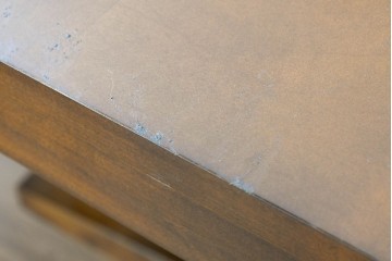 中古　アメリカ最高級ブランド　Century Furniture(センチュリー・ファニチャー)　曲線的な脚部が印象的なエクステンションテーブル　定価約220万円　(R-089514)