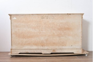 中古　アメリカ　Link Taylor(リンクテイラー)　パイン材　明るい木色が温かみを感じさせるワイドチェスト　(R-089517)