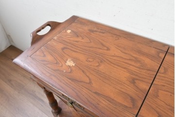 中古　希少モデル　DREXEL HERITAGE(ドレクセルヘリテイジ)　拡張天板と引き出しを備えたクラシカルなサービングカート　(R-089520)