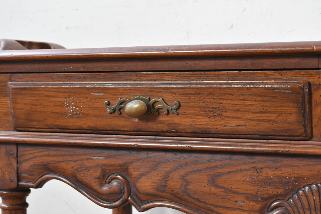 中古　希少モデル　DREXEL HERITAGE(ドレクセルヘリテイジ)　拡張天板と引き出しを備えたクラシカルなサービングカート　(R-089520)