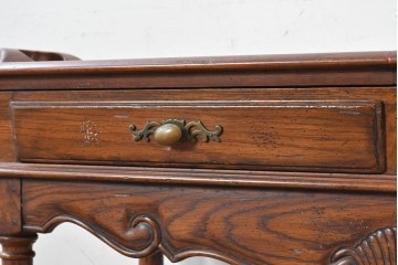 中古　希少モデル　DREXEL HERITAGE(ドレクセルヘリテイジ)　拡張天板と引き出しを備えたクラシカルなサービングカート　(R-089520)