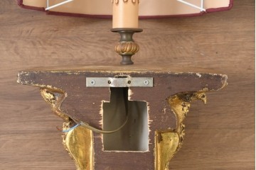イギリスヴィンテージ　1980年頃　天使モチーフの装飾がクラシカルなウォールライト　(R-089544)