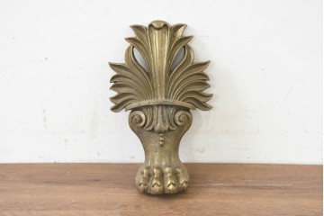 イギリスアンティーク　1890年から1910年頃　アカンサス装飾と獣脚風デザインが重厚な飾り脚　(R-089545)