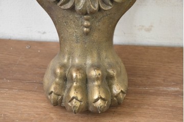 イギリスアンティーク　1890年から1910年頃　アカンサス装飾と獣脚風デザインが重厚な飾り脚　(R-089545)