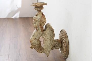 フランスヴィンテージ　1950年から1970年頃　天使モチーフの壁付けキャンドルスタンド　(R-089559)