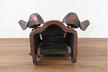 【簡易リペア限定品】　和製ヴィンテージ　昭和後期　特大!!　迫力ある表情と大きな耳が印象的な獅子頭　※ディスプレイ用　(R-089563)