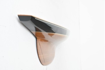 アメリカヴィンテージ　エンデバー号　Half Hull Model(ハーフハルモデル)　木製　船体半面模型のウォールディスプレイ　(R-089574)