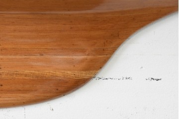 アメリカヴィンテージ　エンデバー号　Half Hull Model(ハーフハルモデル)　木製　船体半面模型のウォールディスプレイ　(R-089574)