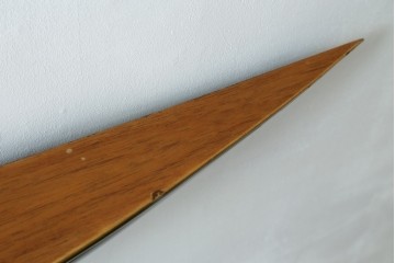 アメリカヴィンテージ　エンデバー号　Half Hull Model(ハーフハルモデル)　木製　船体半面模型のウォールディスプレイ　(R-089574)